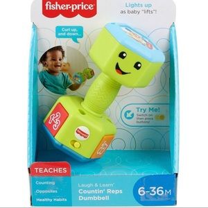 Fisher-Price Laugh & Learn Countin' Reps Dumbbell Toy